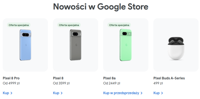 Google Store oficjalnie w Polsce! Smartfony z serii Google Pixel 8 oraz inne urządzenia już dostępne do kupienia [3]