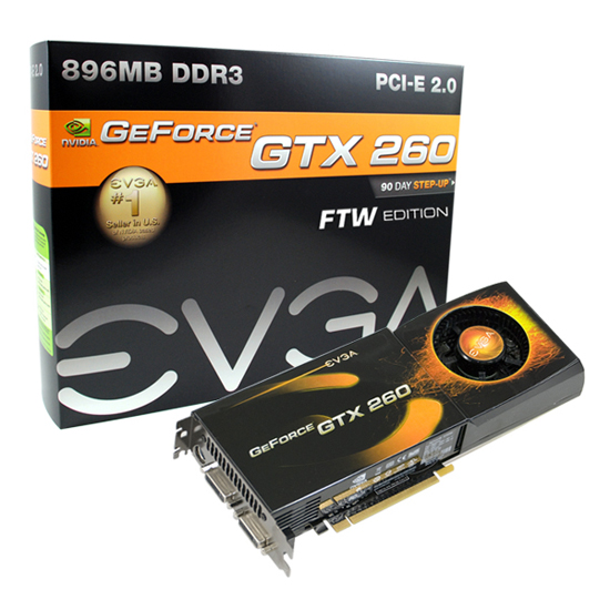  GeForce GTX 260 w czterech wersjach od EVGA