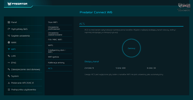 Test Acer Predator Connect W6 - Router dla wymagających użytkowników z obsługą Wi-Fi 6E, szybkim CPU i dużą ilością RAM [14]