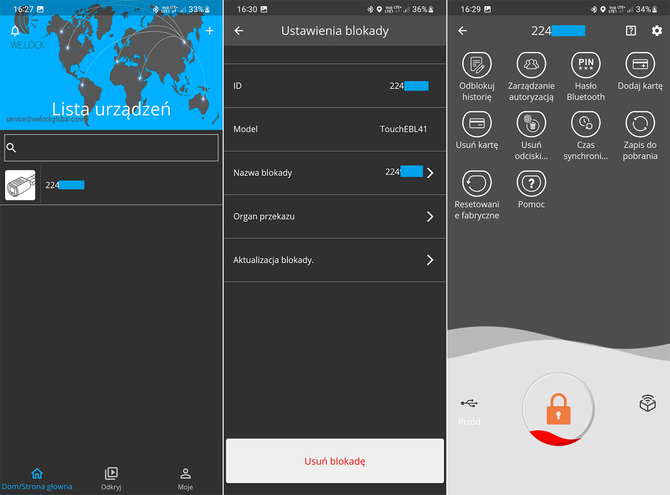 WeLock Touch41 - recenzja smart zamka odblokowywanego czytnikiem linii papilarnych, aplikacją i kartą RFID [nc1]