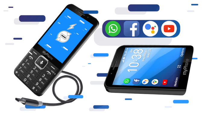 myPhone Up Smart: Klasyczny telefon z dostępem do FB i WhatsApp [2]