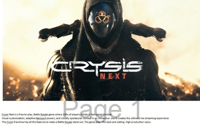 Crysis Next - battle royale i kolejne remastery mogą być w produkcji [2]