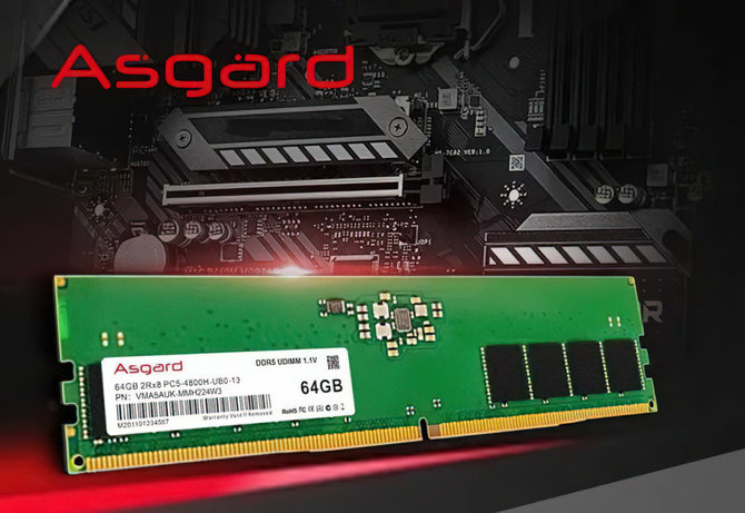 Asgard DDR5 4800 MHz - nowe pamięci DRAM, przygotowane z myślą o 12 generacji procesorów Intel Alder Lake [1]