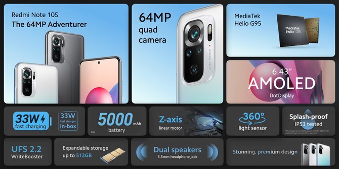 Premiera Redmi Note 10, 10S, 10 Pro oraz 10 5G – Nowe smartfony Xiaomi z ekranami AMOLED i głośnikami stereo [4]