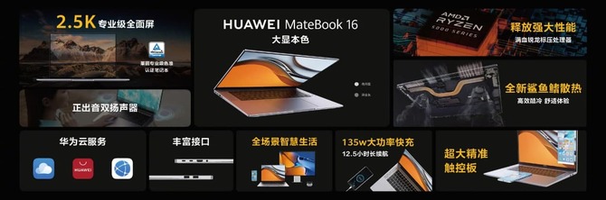 Huawei MateBook 16 - nowy laptop z procesorami AMD Ryzen 5 5600H i Ryzen 7 5800H, a także ekranem o proporcjach 3:2 [5]