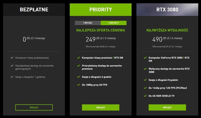 Usługa NVIDIA GeForce NOW z pakietem RTX 3080 doczeka się nowej formy płatności z miesięczną subskrypcją [3]