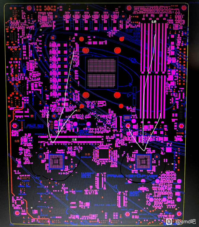 Schemat płyty głównej ASUS X670-P Prime WiFi z podstawką AMD AM5 potwierdza obecność dwóch chipletów dla chipsetu [2]