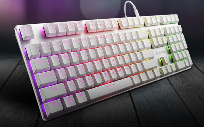 Sharkoon PureWriter RGB – lubiana niskoprofilowa klawiatura mechaniczna w nowej wersji kolorystycznej. Co z TKL? [1]