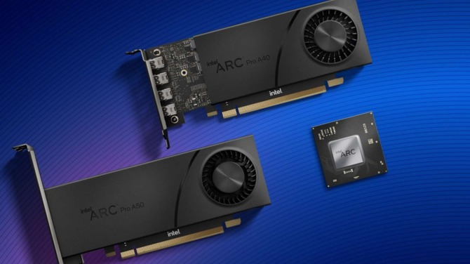 Intel ARC Pro A40, ARC Pro A50 oraz ARC Pro A30M - firma wprowadza do oferty pierwsze profesjonalne układy Xe-HPG [1]