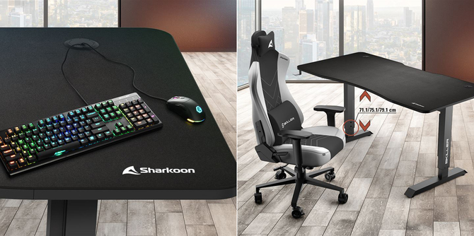 Sharkoon Skiller SGD10 oraz SGD20 - biurka dla graczy o sporym udźwigu i o długości 160 oraz 180 cm [2]