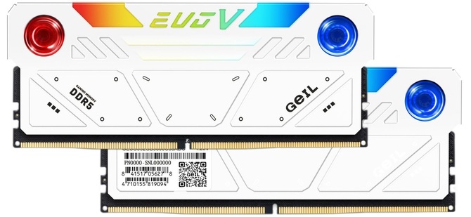 Pamięci RAM DDR5 GeIL EVO V oraz GeIL Polaris RGB doczekają się wkrótce zestawów z efektywnym zegarem 8000 MHz [1]