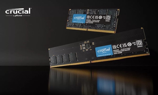 Micron ujawnia nowe moduły DDR5 o nietypowej pojemności, przeznaczone na rynek komputerów osobistych [1]