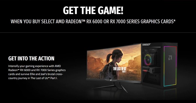 The Last of Us Part I będzie oferowany jako gratis przy zakupie kart graficznych AMD Radeon RX 6000 oraz RX 7000 [3]