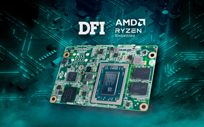 DFI PCSF51 - mały komputer płytkowy z wydajnym procesorem z serii AMD Ryzen Embedded R2000 [1]