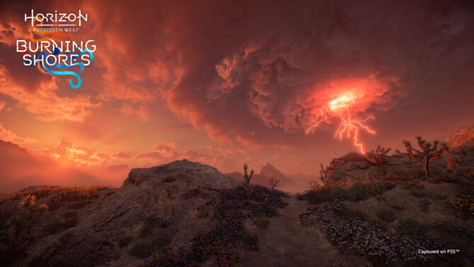 Horizon Forbidden West: Burning Shores - nowe ujęcia z gry. Twórcy chwalą się next-genowymi chmurami [3]