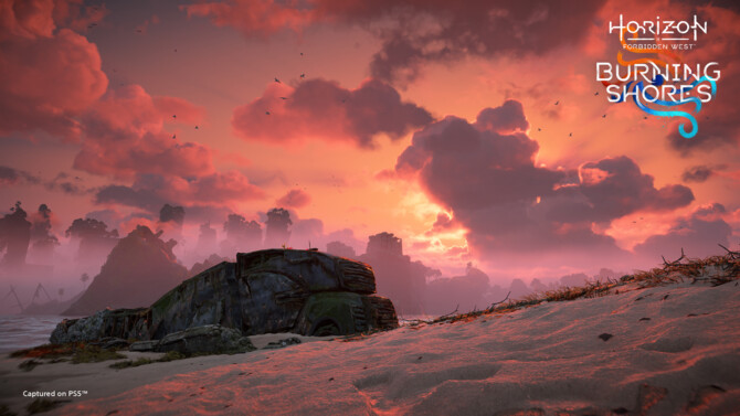 Horizon Forbidden West: Burning Shores - nowe ujęcia z gry. Twórcy chwalą się next-genowymi chmurami [6]