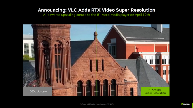 Odtwarzacz VLC ze wsparciem NVIDIA RTX Video Super Resolution. Użytkownicy mogą pobierać już najnowszą wersję programu [2]