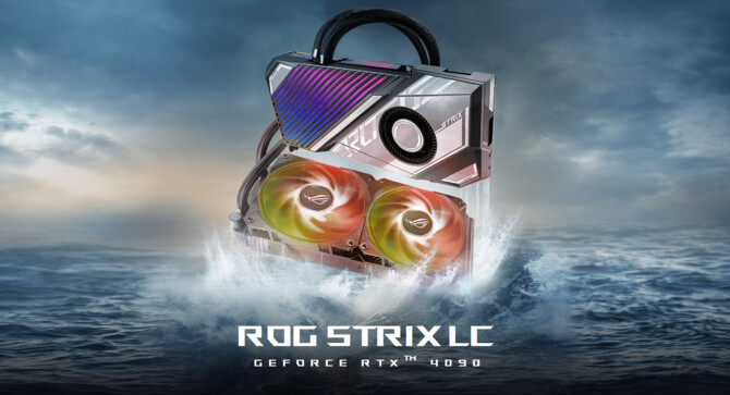 ASUS ROG STRIX LC GeForce RTX 4090 - producent zaprezentował topową kartę graficzną z systemem chłodzenia cieczą [1]