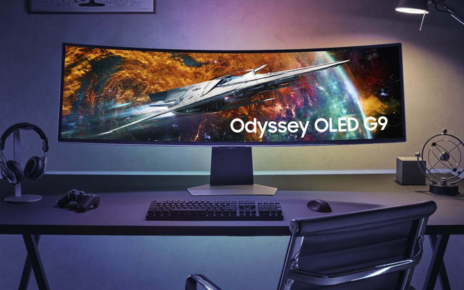 Samsung Odyssey OLED G9 - globalna premiera 49-calowego zakrzywionego monitora gamingowego ze sporą funkcjonalnością [1]