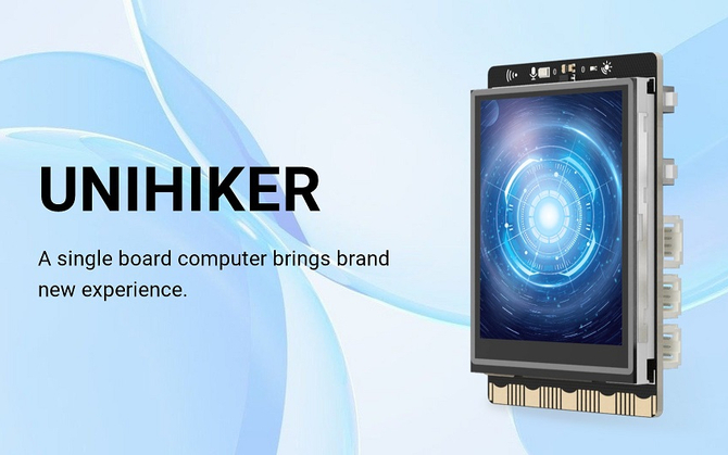 Unihiker - komputer jednopłytkowy z zintegrowanym dotykowym wyświetlaczem. Alternatywa dla Raspberry Pi w korzystnej cenie [1]