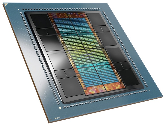 AMD Instinct MI300X cechuje się pokaźnym poborem mocy. Jest sporo wyższy niż w przypadku Instinct MI250X [3]