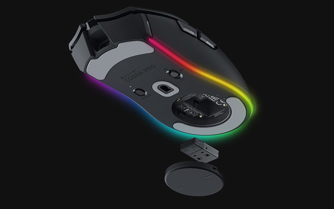 Razer Cobra Pro - mysz dla graczy, oferująca topowy sensor i częstotliwość raportowania 4000 Hz. Jest też wersja tańsza [7]