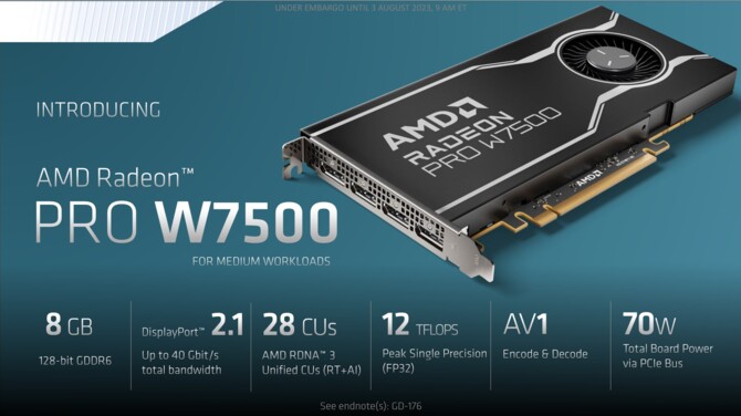 AMD Radeon PRO W7600 oraz Radeon PRO W7500 - nowe karty graficzne RDNA 3 dla rynku profesjonalnego [9]