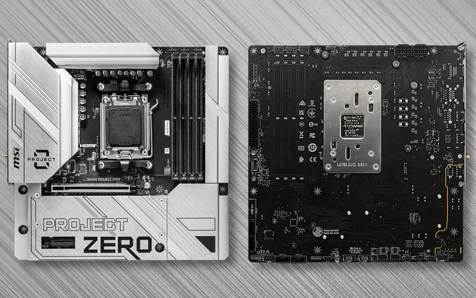 MSI B650M Project Zero - płyta główna, która dzięki specjalnej konstrukcji pozwoli na lepszą organizację okablowania [2]