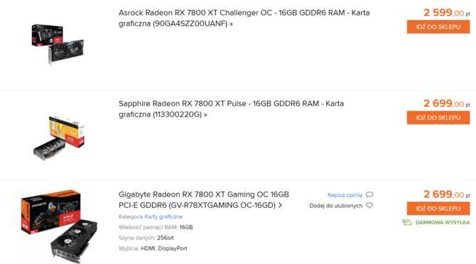 AMD Radeon RX 7900 GRE - karta graficzna pojawiła się na polskim rynku. Trudno jednak mówić o atrakcyjnej cenie [4]