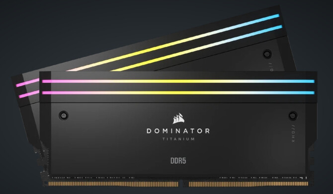 Corsair Dominator Titanium - premiera nowej pamięci DDR5. Cechą charakterystyczną jest możliwość personalizacji wyglądu [2]