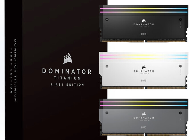 Corsair Dominator Titanium - premiera nowej pamięci DDR5. Cechą charakterystyczną jest możliwość personalizacji wyglądu [3]
