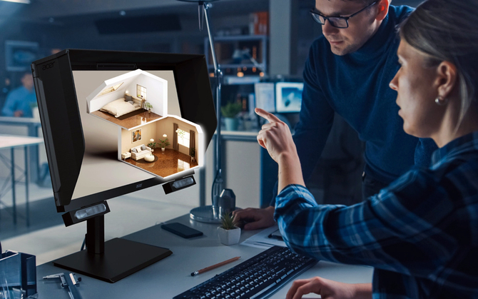 Acer SpatialLabs View Pro 27 - monitor, który zaoferuje obraz 3D bez wymaganych okularów. Idealny produkt dla cyfrowych twórców [1]