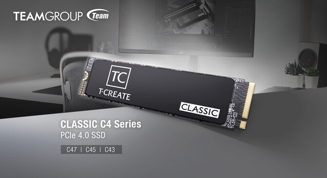 TeamGroup T-Create Classic C4 Series - zaprezentowano nowe nośniki SSD PCIe 4.0 z grafenowym radiatorem [1]