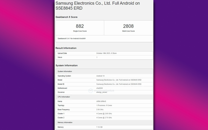 Samsung Exynos 1480 - nowa jednostka znajdzie się w budżetowych smartfonach z serii Galaxy A. Wyróżnia ją wyjątkowy układ graficzny [2]