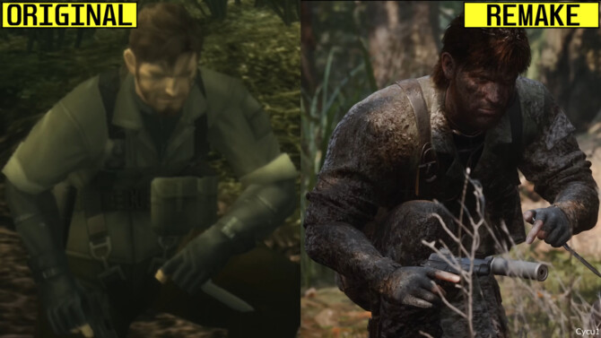 Metal Gear Solid Delta: Snake Eater - opublikowano materiał wideo porównujący remake z oryginalną wersją gry [3]