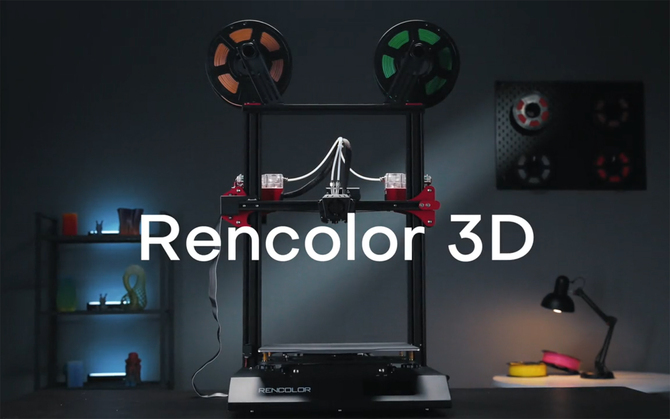 Rencolor 6-Color 3D Printer - drukarka 3D, która korzysta z dwóch filamentów naraz. Wielokolorowe wydruki o różnej konfiguracji [2]