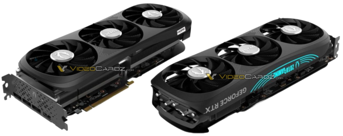 ZOTAC GeForce RTX 4070 SUPER Trinity Black i GeForce RTX 4070 SUPER Twin Edge na zdjęciach. Obie wykorzystają złącze 16-pin [2]