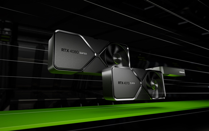 NVIDIA GeForce RTX 4080 SUPER, 4070 Ti SUPER i 4070 SUPER - oficjalna premiera odświeżonych kart graficznych. Podano ceny [1]