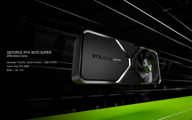 NVIDIA GeForce RTX 4080 SUPER, 4070 Ti SUPER i 4070 SUPER - oficjalna premiera odświeżonych kart graficznych. Podano ceny [8]