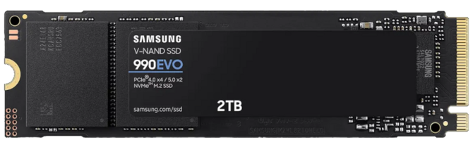 Samsung 990 EVO - zaprezentowano pierwszy na świecie hybrydowy dysk SSD M.2, który obsłuży dwie generacje PCIe [2]