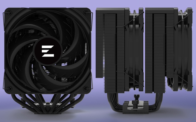 Zalman CNPS14X Duo Black - ciche, dwuwieżowe chłodzenie dla procesorów. Asymetryczna konstrukcja i dobra wydajność [2]