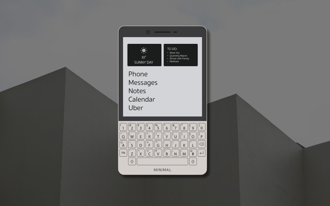 Minimal Phone - smartfon z ekranem E-Ink wyglądający jak BlackBerry, który ma pomóc nam z cyfrowym uzależnieniem [1]