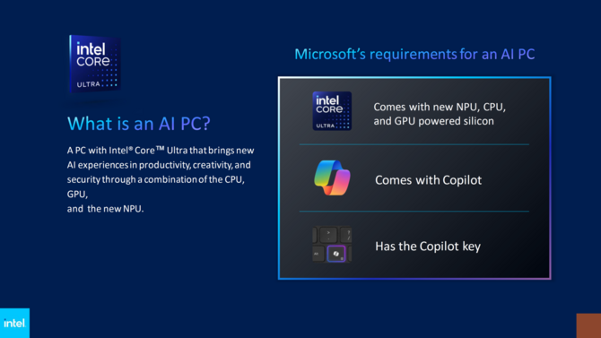 Intel precyzuje definicję AI PC. Już wkrótce elementy Microsoft Copilot będą działać lokalnie na komputerach użytkowników [2]