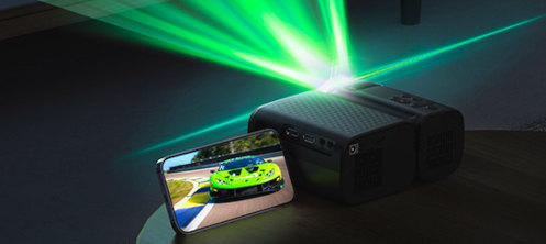 BlitzWolf® BW-V3 Mini-Projektor – 720p, 5000 Lumen, Screen M