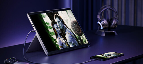 [超美品]Minisforum V3 Ryzen 7 8840U32GB 1TB MINISFORUM V3 | MINISFORUMのWin11搭載14.0型着脱式3in1、モニター