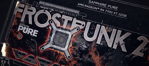 RX7700XT FROSTPUNK2 エディション SAPPHIRE PURE Radeon RX 7700 XT 12GB Frostpunk 2 Edition