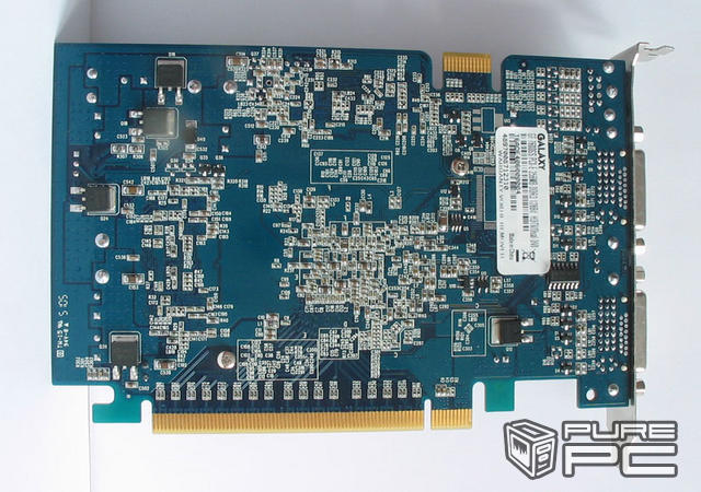 Plecy karty Galaxy GeForce 7600GS