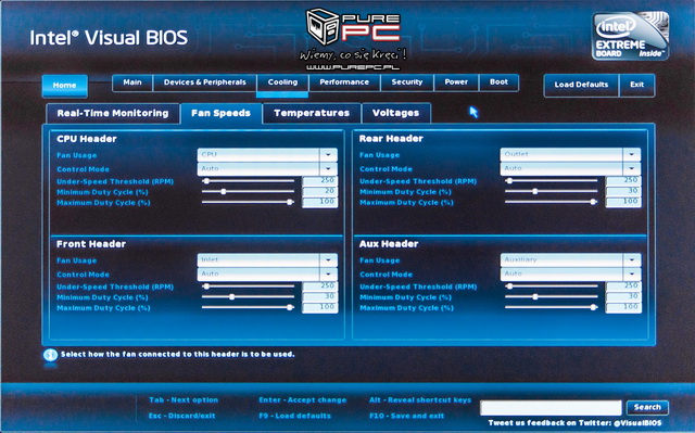 Vmd setup. VMD Setup menu.