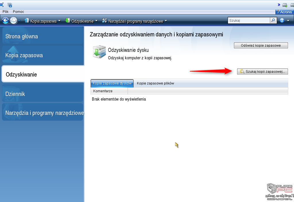 Poradnik - Jak wykonać obraz dysku twardego i systemu Windows (strona