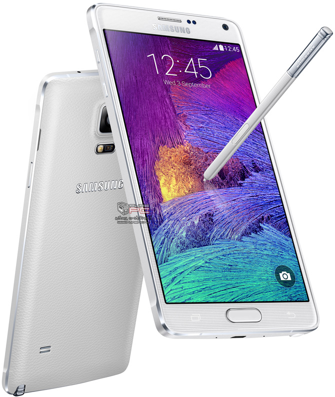 Samsung Galaxy Note 4 - przód i tył